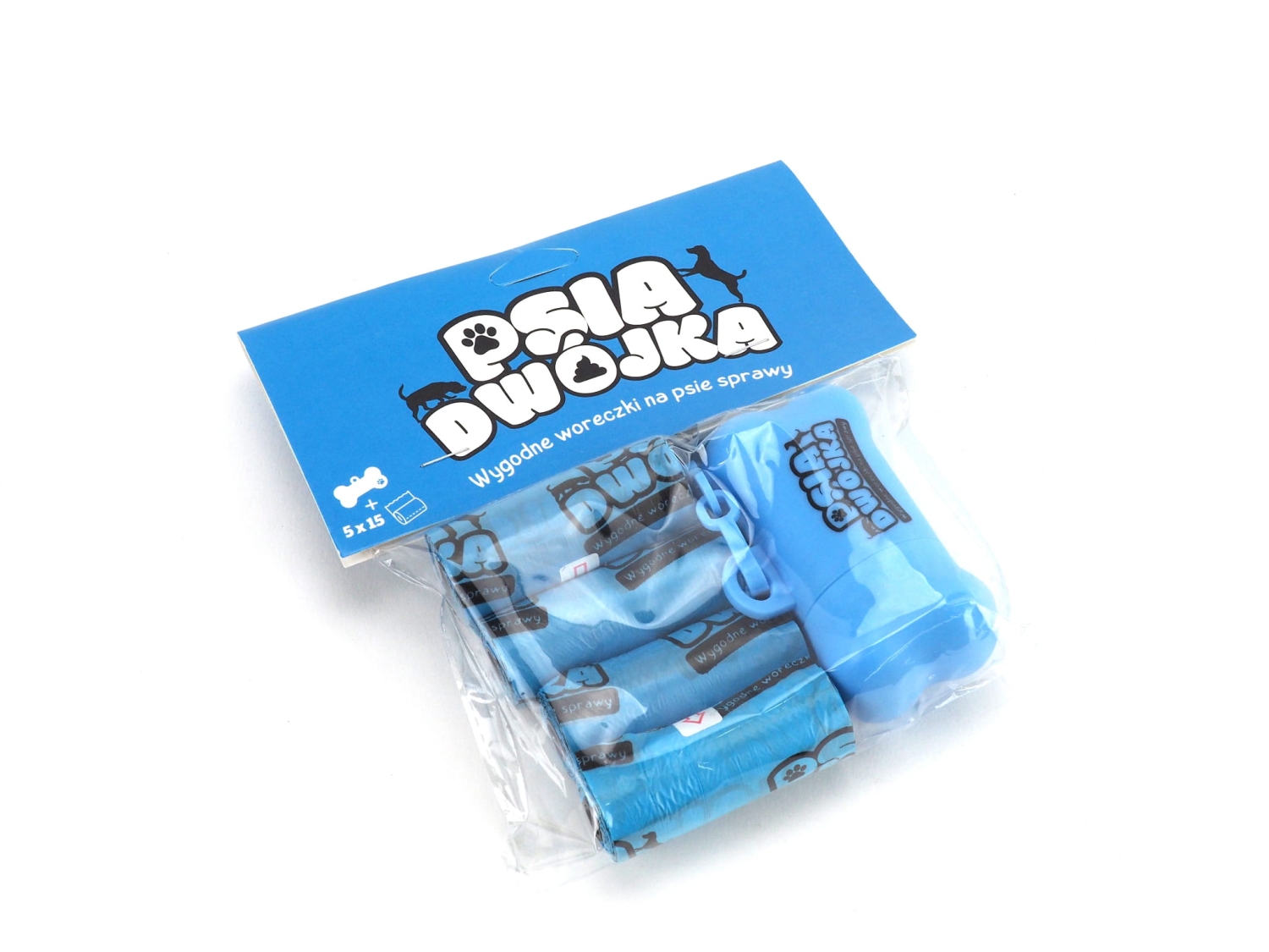 Psia dwójka - Pojemnik na Woreczki dla Psa, Etui do Smyczy, Etui na woreczki, Zasobnik na woreczki na psie odchody