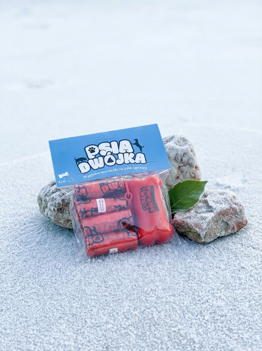 Psia dwójka - Pojemnik na Woreczki dla Psa, Etui do Smyczy, Etui na woreczki, Zasobnik na woreczki na psie odchody